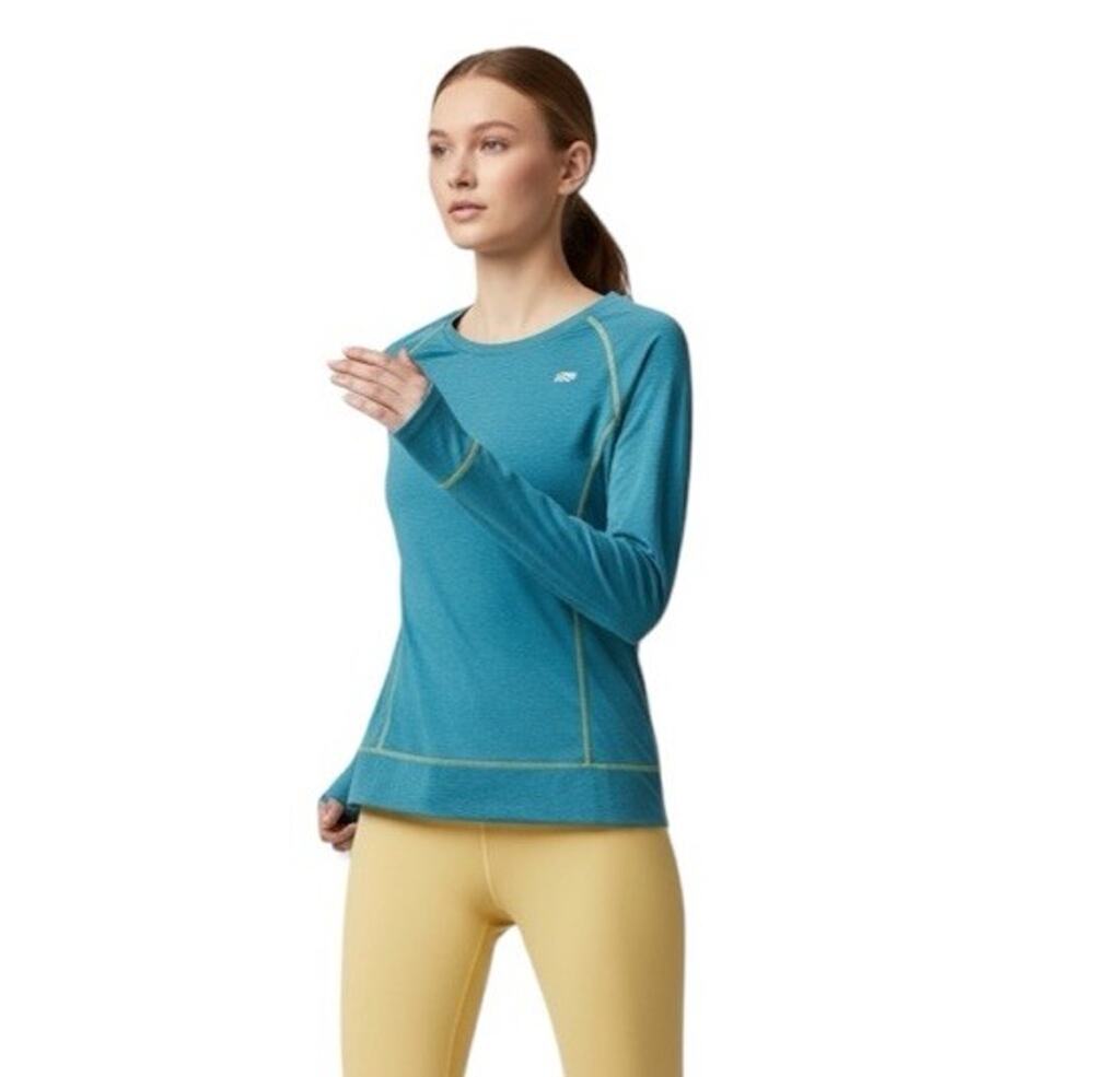 Marika Tek Dry-Wik Performance Wear Long Sleeve Athletic Shirt Teal Women’s XL
